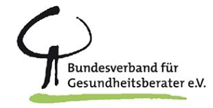 Logo Bundesverband für Gesundheitsberater e.V.